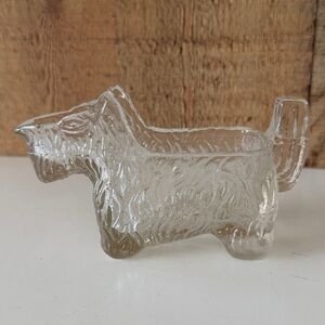 L.E. Smith Pressed Glass Scottie Dog Creamer